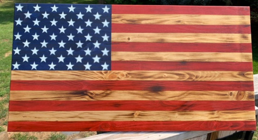 Rustic American Flag, Old Glory, Handcrafted Wood Flag, Wood Flag, Wood Sign, Wood working, Rustic Flag FREE SHIPPING