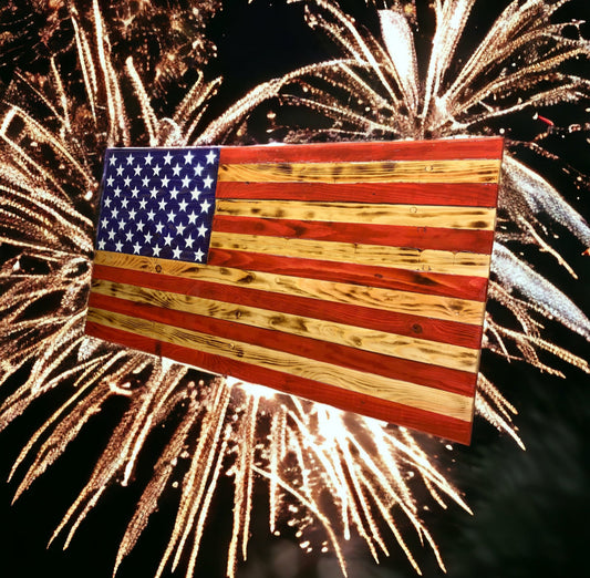 Celebrating the 4th of July with Handmade Wooden Flags