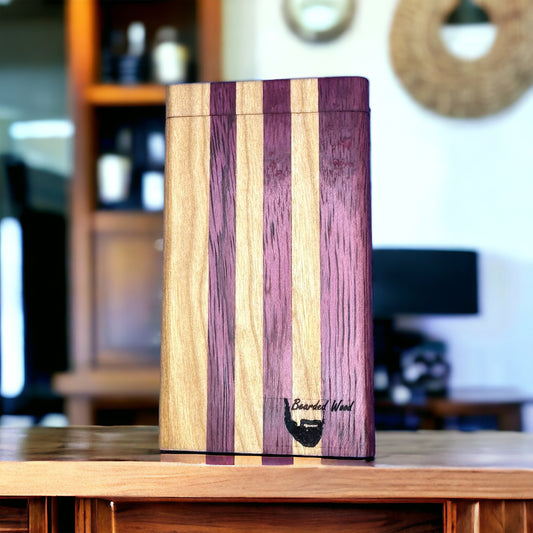 Dugout One Hitter Box- Purpleheart and Cherry- HIGHER COLLECTIVE HARTFORD IN STORE ONLY