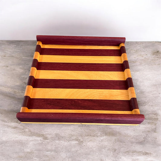 Tray- Purpleheart and Yellowheart Wood