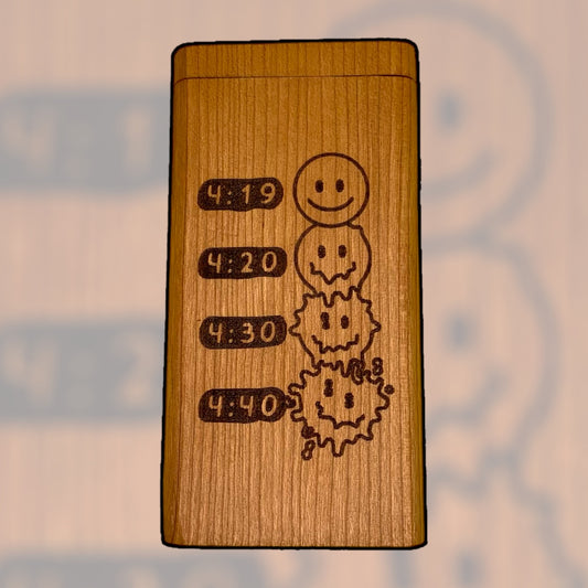 Cherry Dugout with 420 Smileys- One Hitter