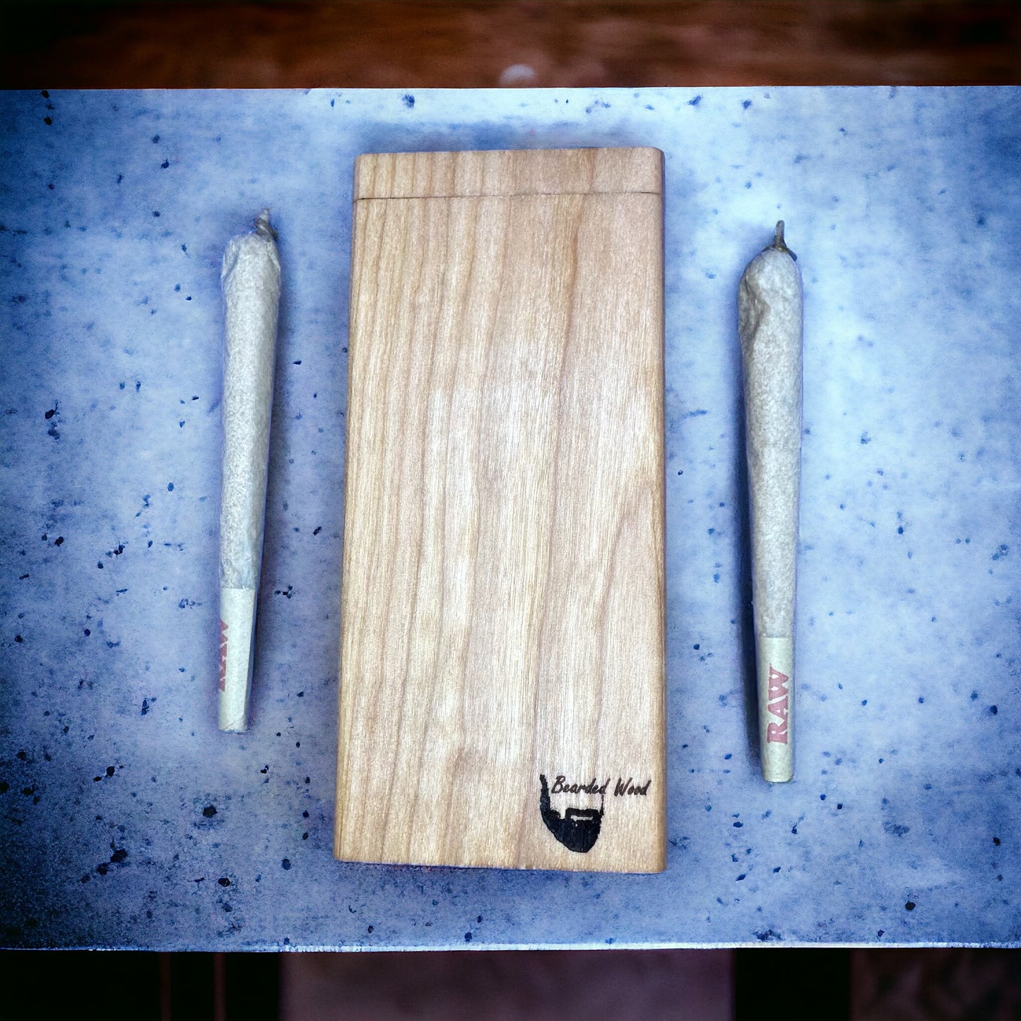 Cherry Wood 2 JOINT Holder - Higher Collective IN STORE PURCHASE ONLY.