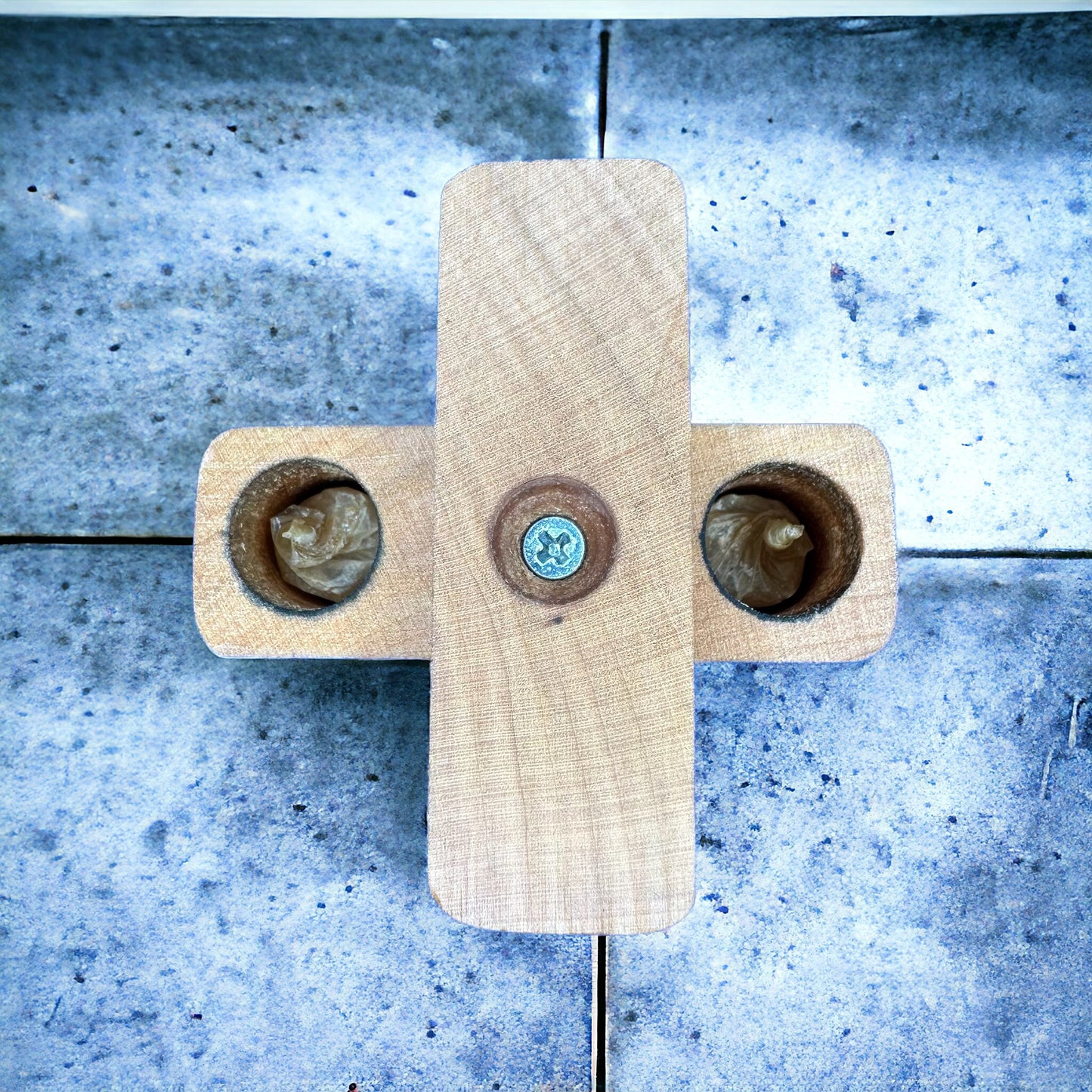 Cherry Wood 2 JOINT Holder - Higher Collective IN STORE PURCHASE ONLY.