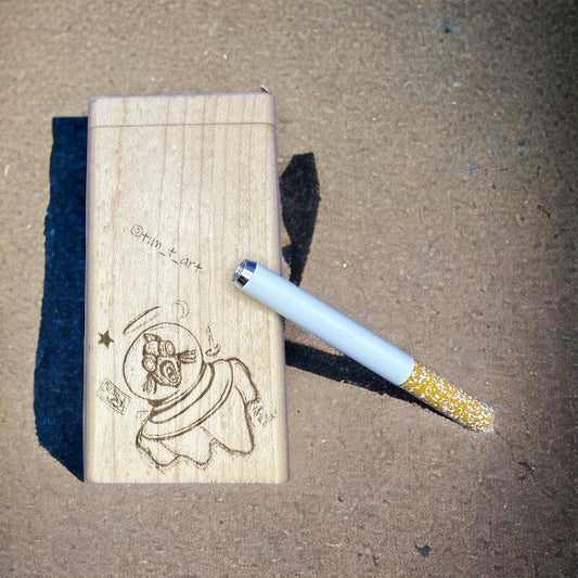 “Fish Sticks" Maple Dugout One Hitter Box Handmade- Higher Collective KILLINGLY IN STORE PURCHASE ONLY.