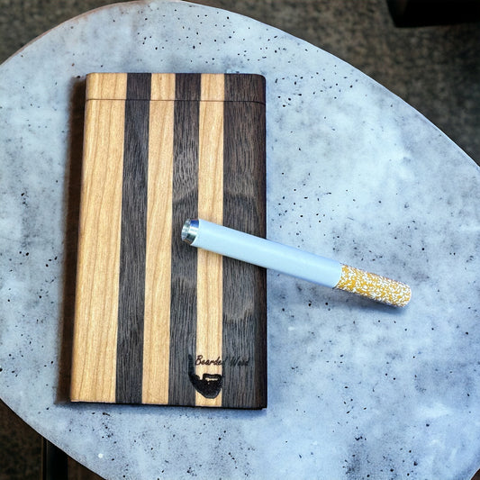 Dugout One Hitter Box- Walnut and Cherry