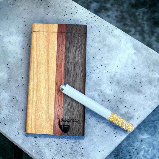 Dugout One Hitter Box- Cherry, Walnut, Padauk