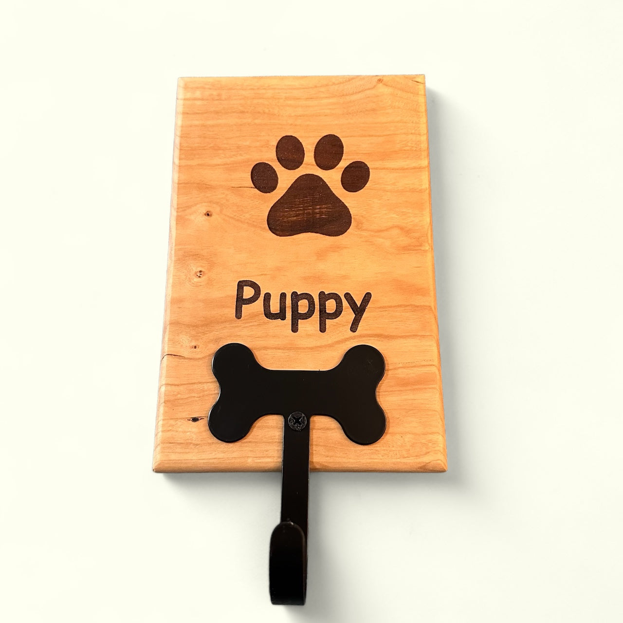 Personalized Wooden Leash Holder