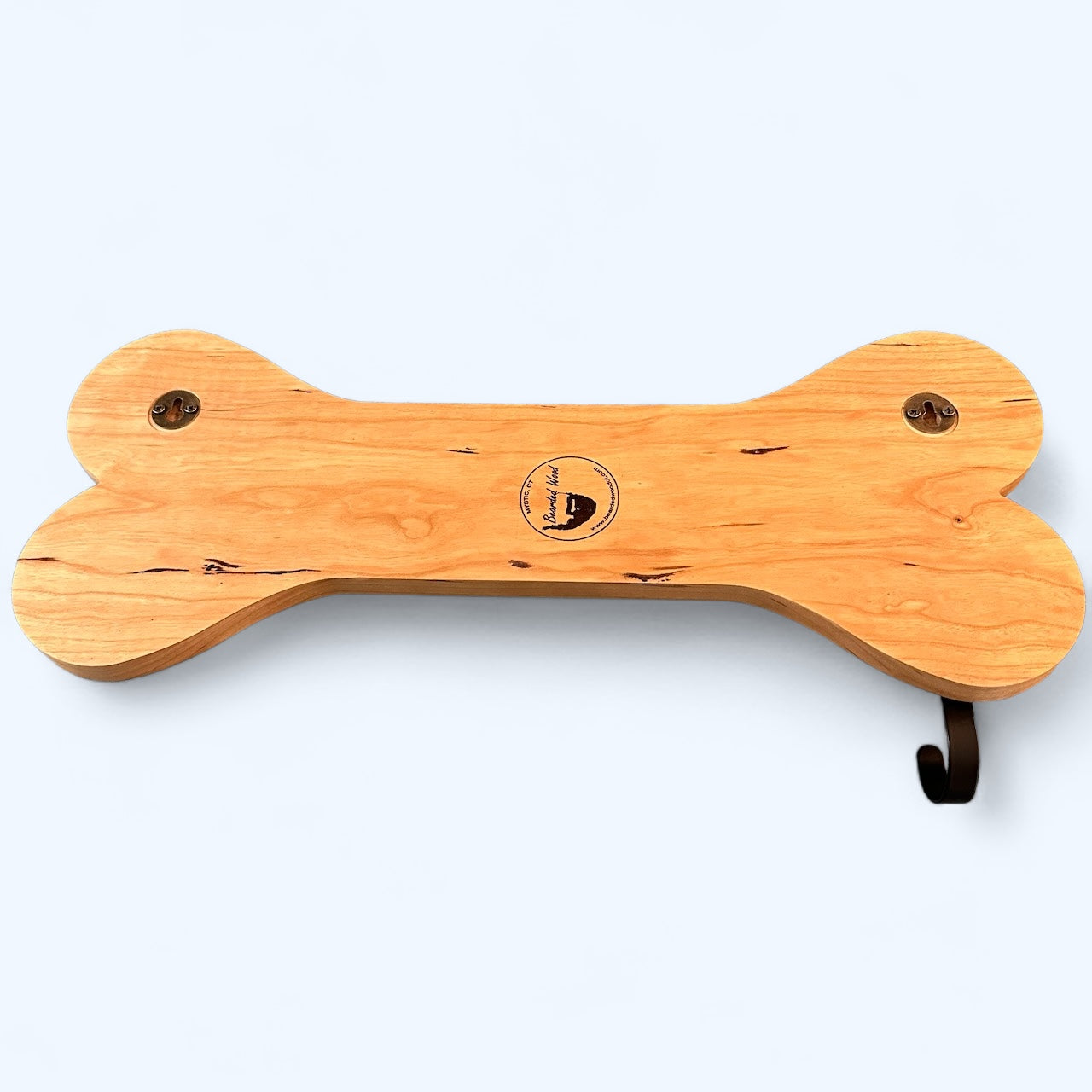 Handcrafted Cherry Wood Leash Holder