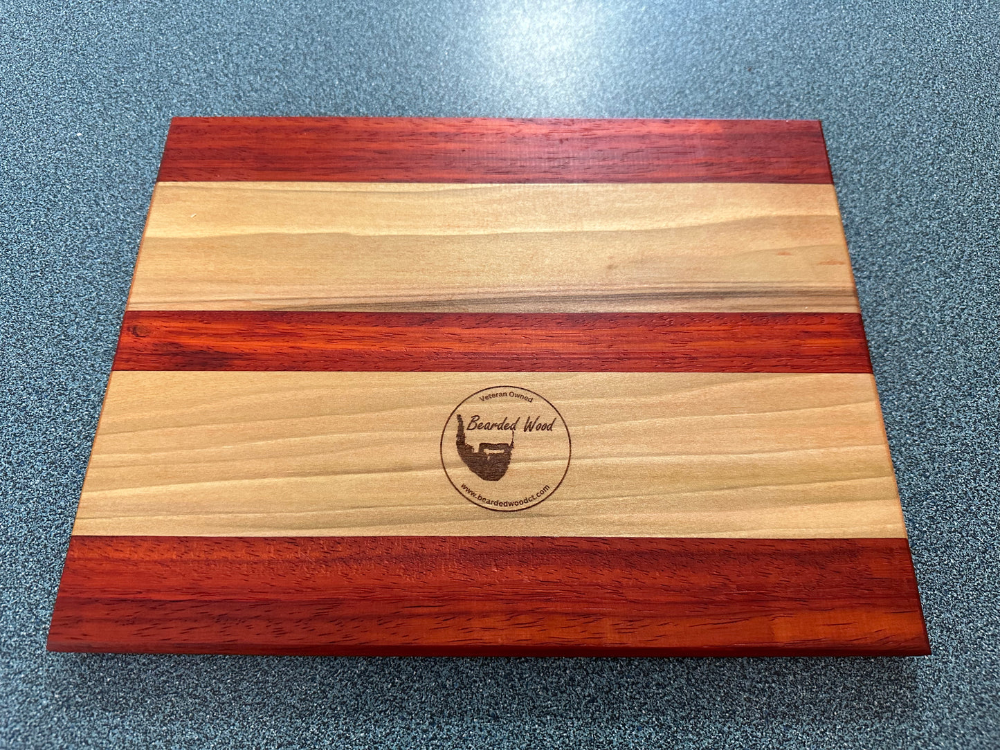 Handmade Wood Tray, Rolling Tray- Poplar and Padauk