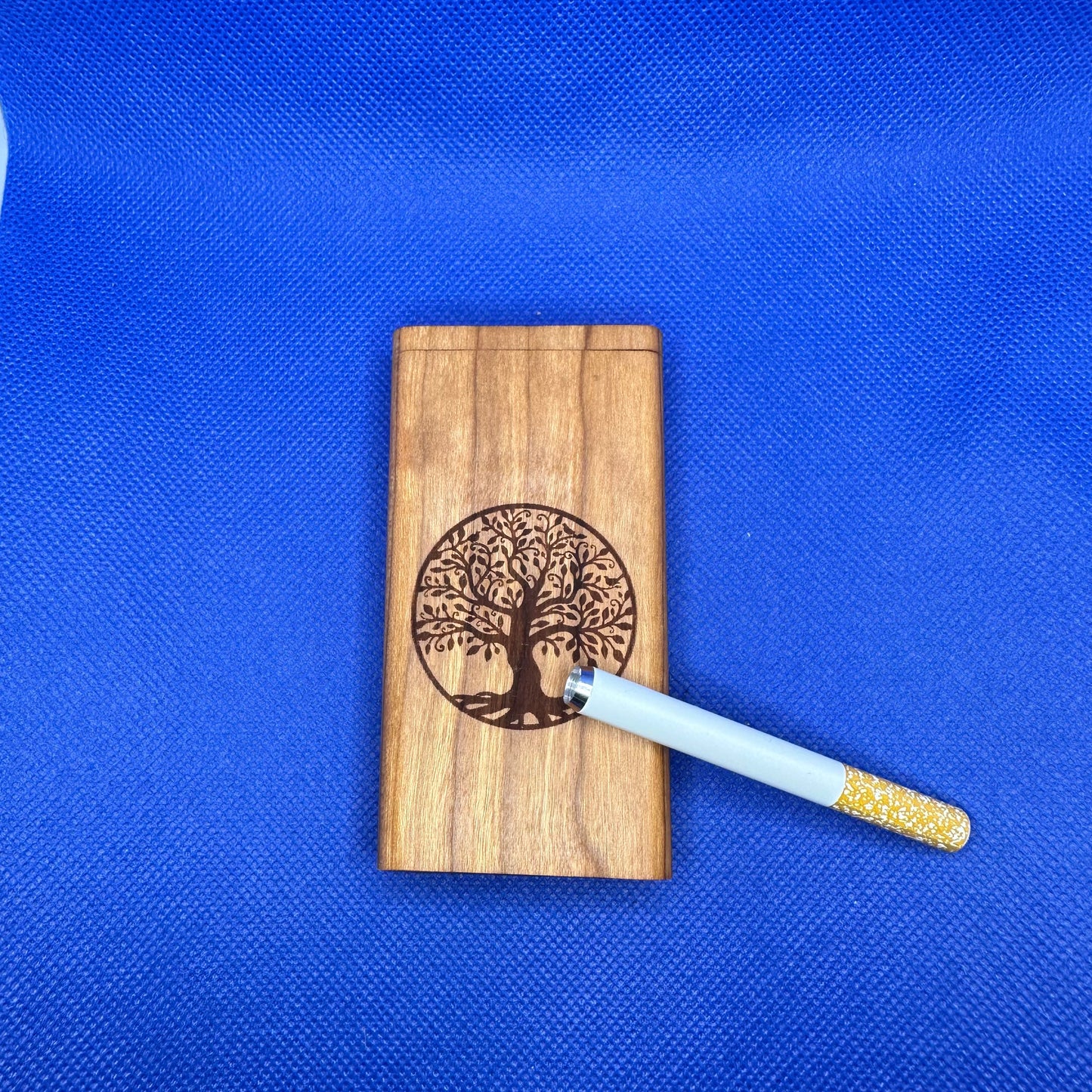 Cherry Dugout One Hitter Box with Tree of Life