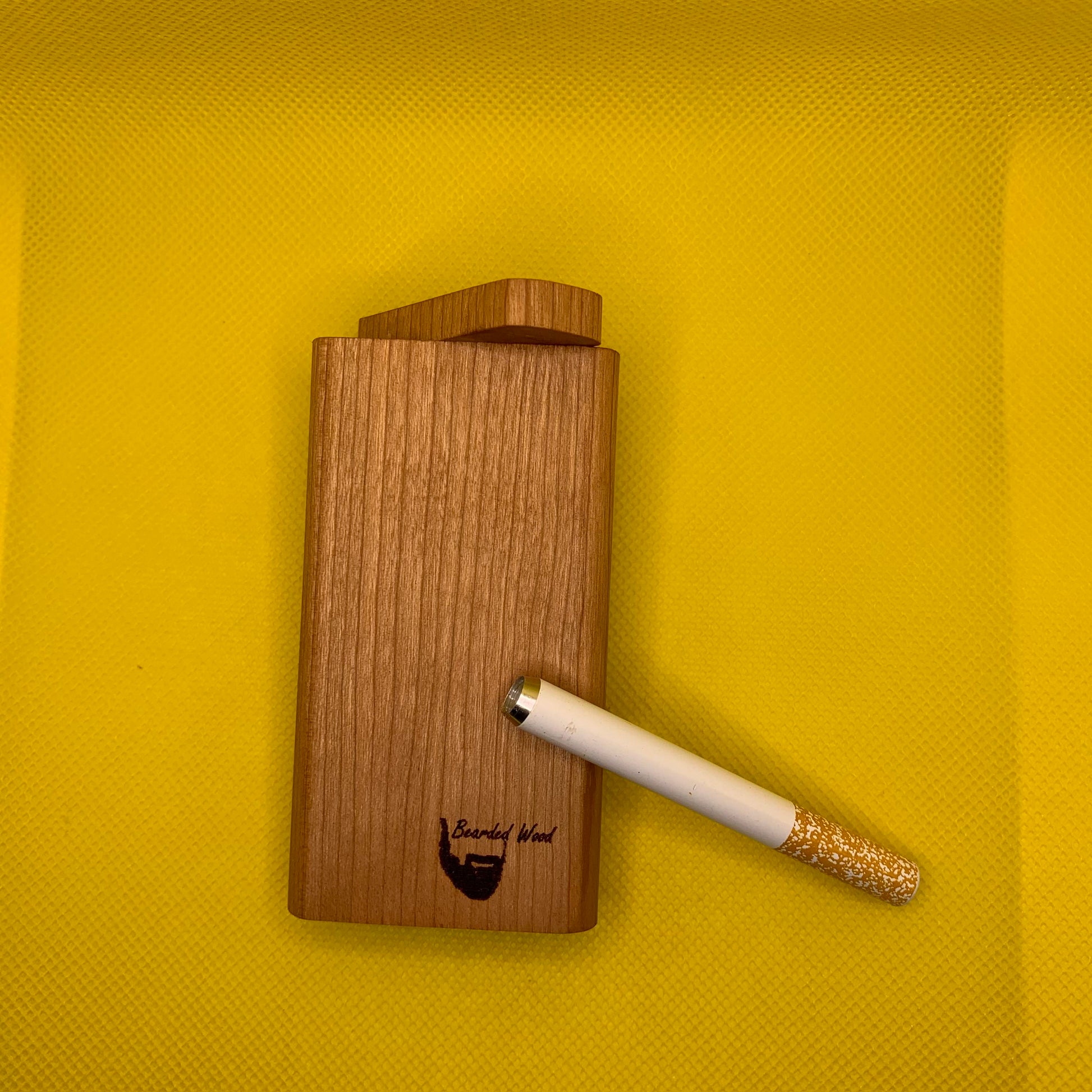 dugout cigarette box Marijuana Stamp Wood Hitter Dugout, Handmade exotic wood cherry